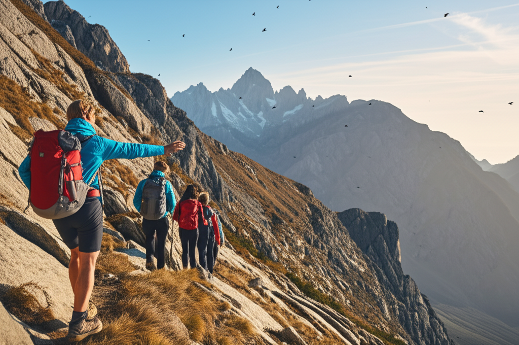 Guide leading a small group